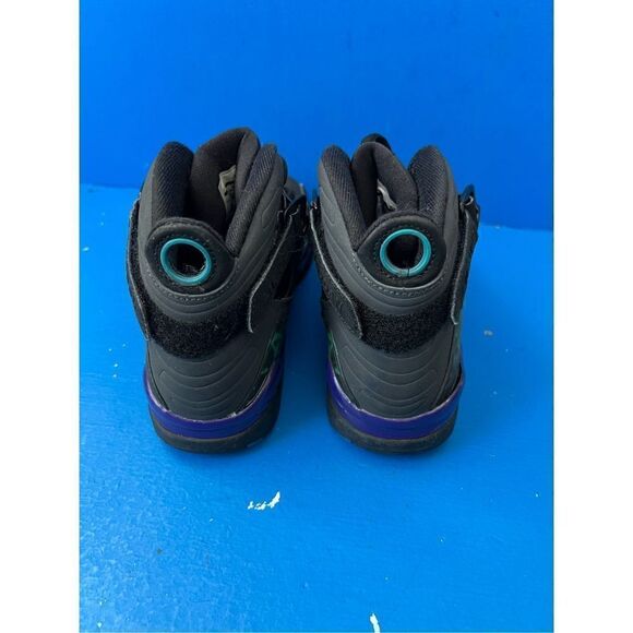 Nike Air Jordan 8.0 "Aqua" Blue Black Basketball Shoes Size 7Y - Picture 2 of 7